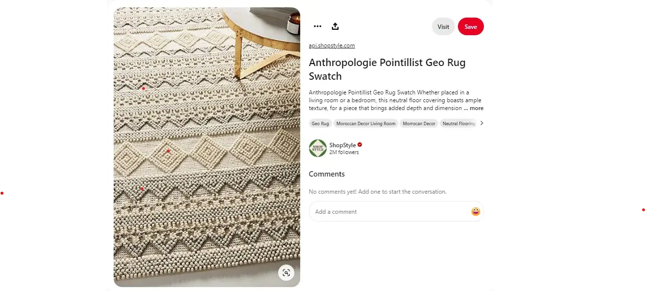 attractive and stylish home decor promoted by Anthropologie