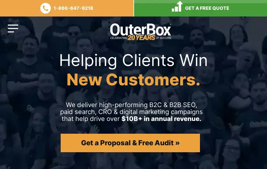 OuterBox e-commerce SEO agency UK