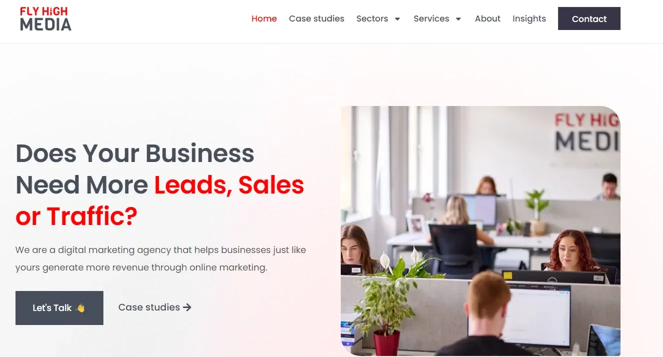 Fly High Media e-commerce SEO agency UK