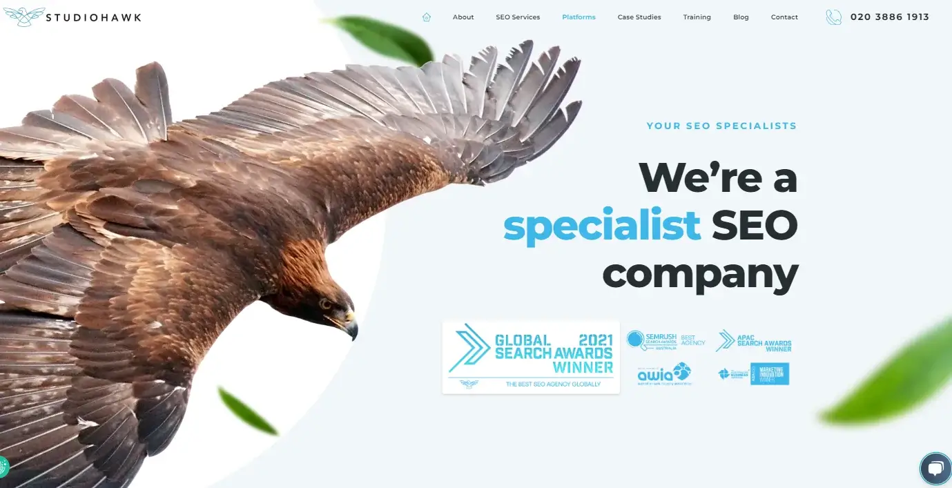 StudioHawk e-commerce SEO agency UK