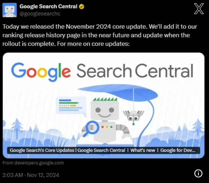 Google Core Algorithm Update improves search rankings and online visibility